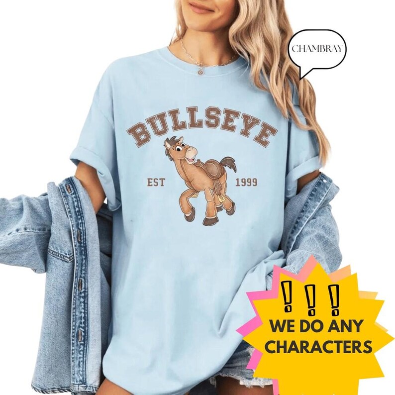 Custom Woody Jessie Buzz Lightyear Shirt, Retro Disney Toy Story Shirt, Disney Coquette Pixar Shirt, Coquette You've Got A Friend In Me Tee bild 8