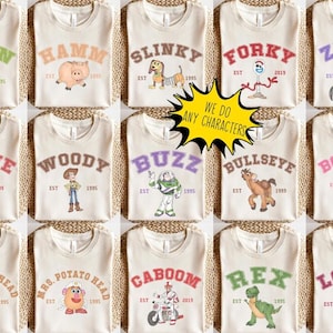 Custom Woody Jessie Buzz Lightyear Shirt, Retro Disney Toy Story Shirt, Disney Coquette Pixar Shirt, Coquette You've Got A Friend In Me Tee bild 1