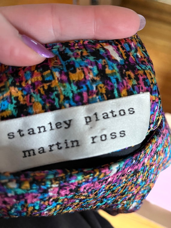 1980s Stanley Platos Martin Ross Colorful Dress - image 2