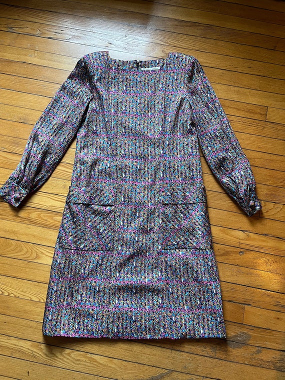 1980s Stanley Platos Martin Ross Colorful Dress