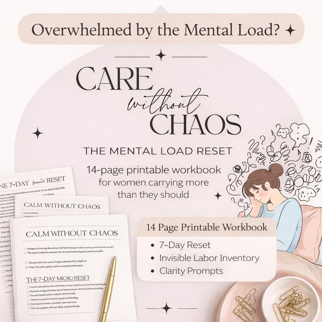 Laboe Workbook Mental Load Workbook | Invisible Labor, Burnout Reset Guide (printable ...