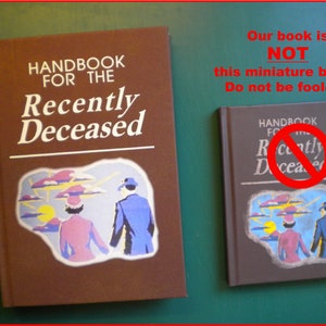 Handbook for the Recently Deceased Book / Handmade prop, Halloween, Horror, Cosplay, Fun image 7