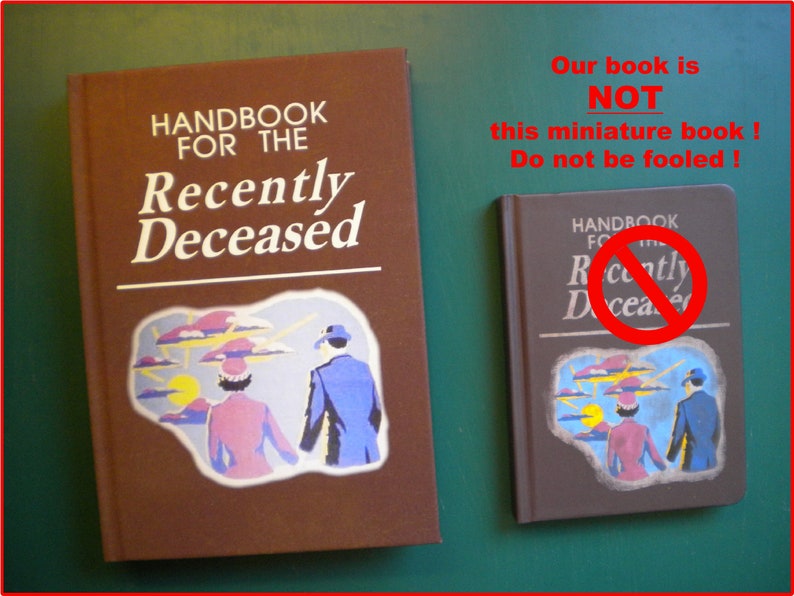 Handbook for the Recently Deceased Book / Handmade prop, Halloween, Horror, Cosplay, Fun image 7