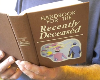 Handbook for the Recently Deceased Book / Handmade prop, Halloween, Horror, Cosplay, Fun, see Video