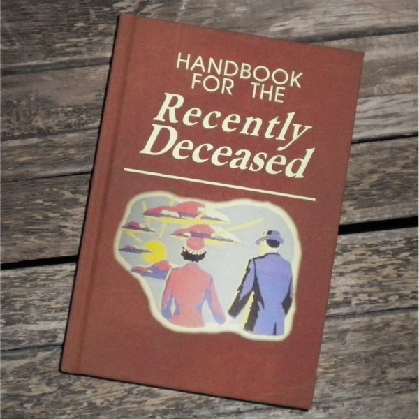 BLANK BOOK Journal - Handbook for the Recently Deceased - / movie prop / Zombie, Dead, Undead, Halloween, Geek, Horror, Flyer