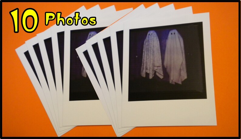 10 Instant Photo type Ghost Photo Photos Handbook for the Recently Deceased Movie prop decor image 1