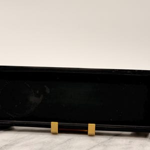 Modern Black Rectangular Display Tray Minimalist Vanity Organizer Decorative Catchall Tray Home Decor