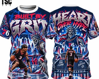 Original 90s Allen Iverson 76ers Champion Jersey Adult SMALL