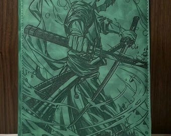 One Piece Zoro P-114 Ordner mit 9 Taschen, Lasergravur
