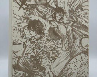 One Piece OP-16 Booster Art Sammelmappe mit 12 Taschen Lasergravur