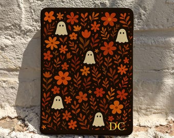 Cute Ghost Kindle Case with Auto Wake Sleep, Halloween Gift for Book Lovers