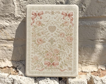 Rose Heart's Whisper  Kindle Cover with Magnetic Back,  Bookish Reader Gift, Kindle Scribe Colorsoft