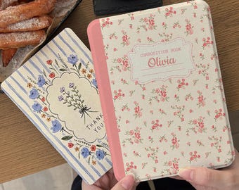 Retro Pink Rose Kindle Case,With Magnetic Back and Auto Wake Sleep,Gift For Her