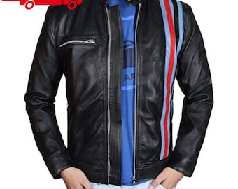 Eddie Brock Venom Cafe Racer-jacka – Svart läderoutfit i bikerstil