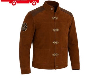 Herr Viper Pilot Battlestar Galactica brun mockajacka – Warriors Style Sci-Fi-läderkappa