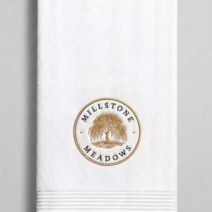 Custom Embroidered Cotton Towels. Personalized Business Logo or Name. Monogram Salon & Spa Cloths
