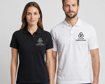 Custom Embroidered Polo Shirt: Personalized Business Logo Uniform