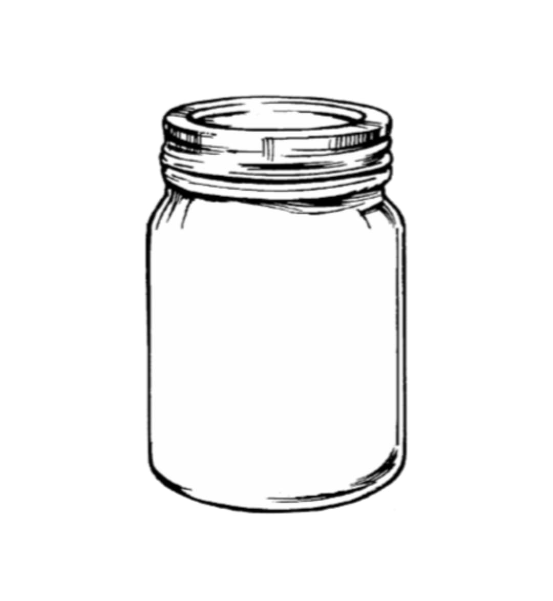 Mason Jar Die Cut Print and Cut Mason Jar Mason Jar Tag Etsy