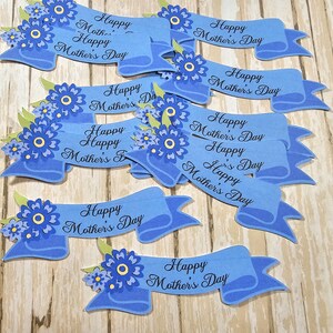 Happy Mother's Day banner, Die Cut, Confetti, Card topper, Scrapbook Embellishments image 3