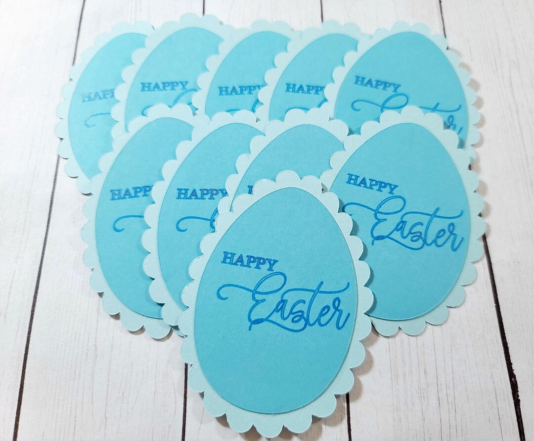 Happy Easter Egg Die Cuts, Easter Egg Card Topper, Happy Easter