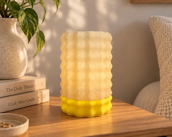 Mini Table Lamp, 3D Printed Lamp, Colorful Bedside Lamp, Sculptural Ambient Light, Small Desk Lamp, Modern Home Decor