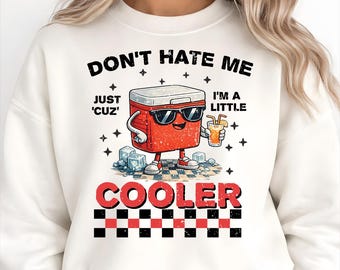 Funny Cooler Pun PNG: Summer Party Joke Graphic (Digital Download)