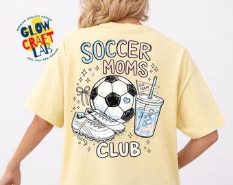 Soccer Moms Club PNG, Game Day Doodle Design, Soccer Mama Apparel (Digital Download)