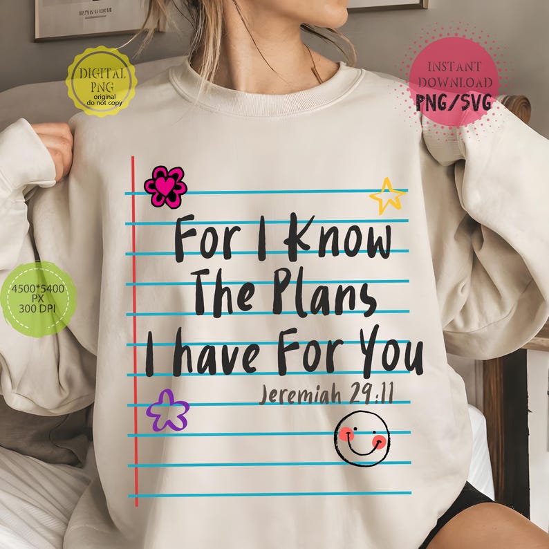 Christian Bible verse shirt design featuring inspirational faith quote artwork