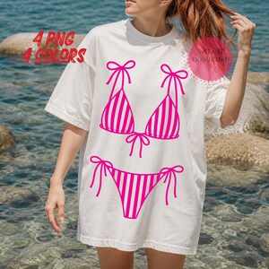 Pink swimsuit PNG for summer graphic tees