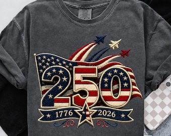 PNG del 250 aniversario de EE. UU., diseño de bandera patriótica 1776-2026, gráfico para camiseta America 250, descarga de PNG para sublimación del 4 de julio
