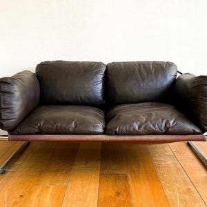 Sofa mid century chrome frame sofa