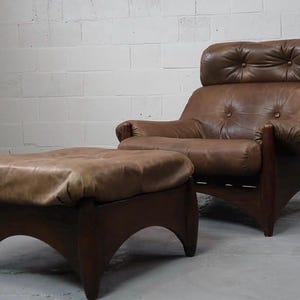 Ranger lounge chair with ottoman by Erik Deforce