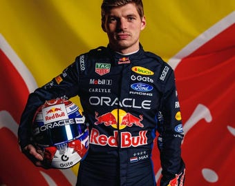 Max Verstappen Red Bull-racepak 2026 – F1-racepak, formule 1-kostuum, motorsportrace-outfit