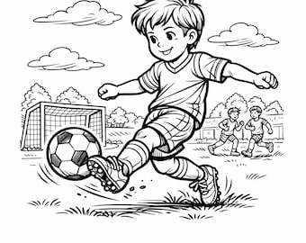 75+ Sports Coloring Pages for Kids | Printable Activity Sheets | Instant Download PDF Bundle