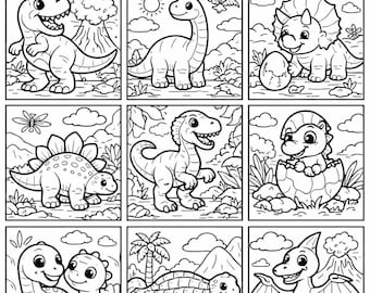 500+ Coloring Pages for Kids Mega Bundle | Animals, Sports, Dinosaurs, Space, Vehicles & Food | Instant Download PDF