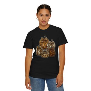 Leopard Pumpkins Comfort Colors T-Shirt | Fall Pumpkin Graphic Tee | Cute Fall Pumpkin Shirt | Cozy Cottagecore Harvest Season Tee image 10