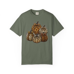 Leopard Pumpkins Comfort Colors T-Shirt | Fall Pumpkin Graphic Tee | Cute Fall Pumpkin Shirt | Cozy Cottagecore Harvest Season Tee image 16