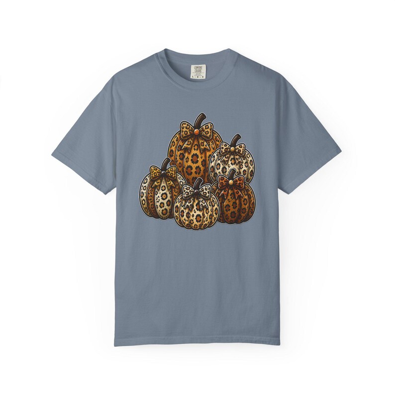 Leopard Pumpkins Comfort Colors T-Shirt | Fall Pumpkin Graphic Tee | Cute Fall Pumpkin Shirt | Cozy Cottagecore Harvest Season Tee image 17