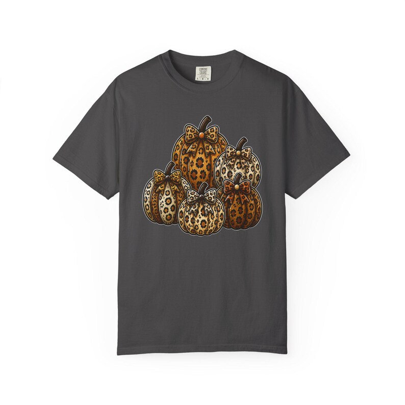 Leopard Pumpkins Comfort Colors T-Shirt | Fall Pumpkin Graphic Tee | Cute Fall Pumpkin Shirt | Cozy Cottagecore Harvest Season Tee image 18