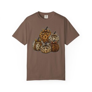 Leopard Pumpkins Comfort Colors T-Shirt | Fall Pumpkin Graphic Tee | Cute Fall Pumpkin Shirt | Cozy Cottagecore Harvest Season Tee image 15