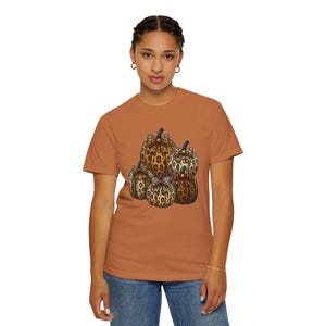 Leopard Pumpkins Comfort Colors T-Shirt | Fall Pumpkin Graphic Tee | Cute Fall Pumpkin Shirt | Cozy Cottagecore Harvest Season Tee image 5