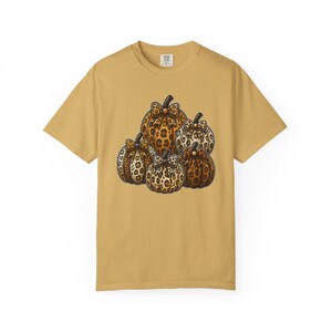 Leopard Pumpkins Comfort Colors T-Shirt | Fall Pumpkin Graphic Tee | Cute Fall Pumpkin Shirt | Cozy Cottagecore Harvest Season Tee image 13