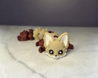 3D Printed Fox Articulated Animal | Flexi Fidget Toy | Creature | Sensory Toy |
