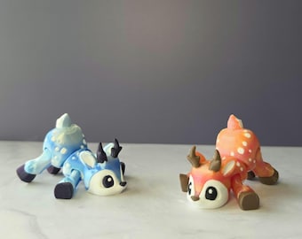 3D Printed Deer Reindeer Articulated Animal | Flexi Fidget Toy | Creature | Sensory Toy |