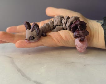 3D Printed Mischievous Long Fox Articulated Animal | Flexi Fidget Toy | Creature | Sensory Toy |