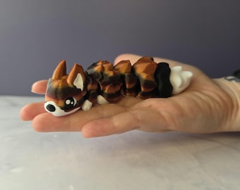 3D Printed Squirrel Articulated Animal | Flexi Fidget Toy | Tree Dwelling Creature | Sensory Toy |