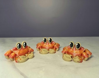 3D Printed Crab Articulated Crustacean Animal | Flexi Fidget Toy | Sea Creature | Sensory Toy |