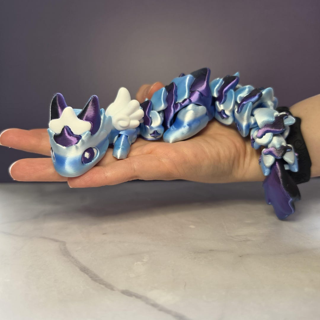 3D Printed Dragon Articulated Animal | Flexi Fidget Toy | Creature ...