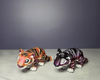 3D Printed Tiger Articulated Animal | Flexi Fidget Toy | Creature | Sensory Toy |