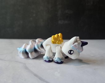3D Printed  Articulated Unicorn Pegasus | Flexi Fidget Toy | Mythical Creature | Sensory Toy |